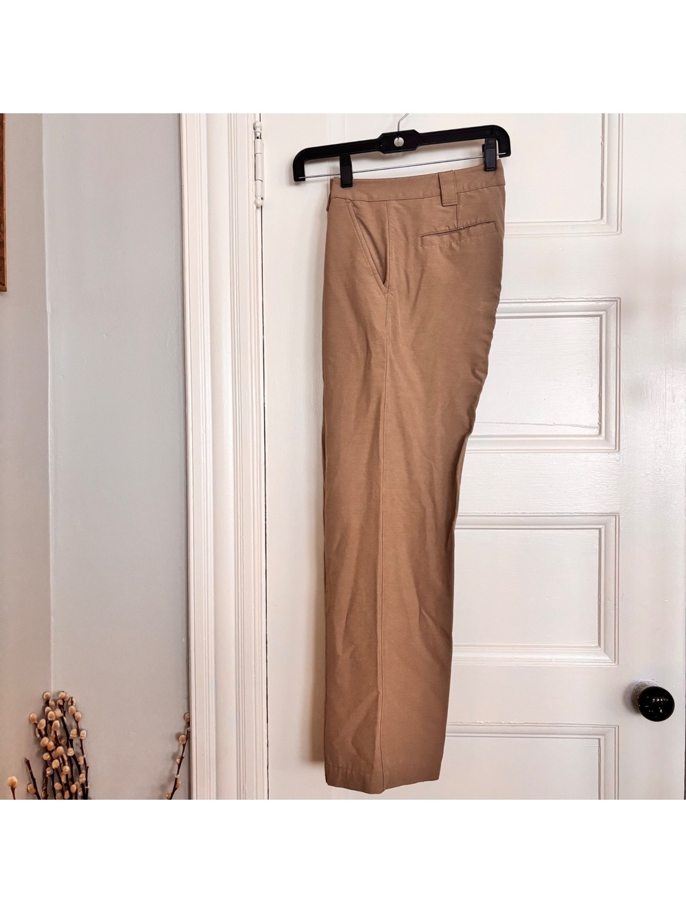 L.L.Bean Women's Khaki Dress Pants Size 10 Regular, Viscose,